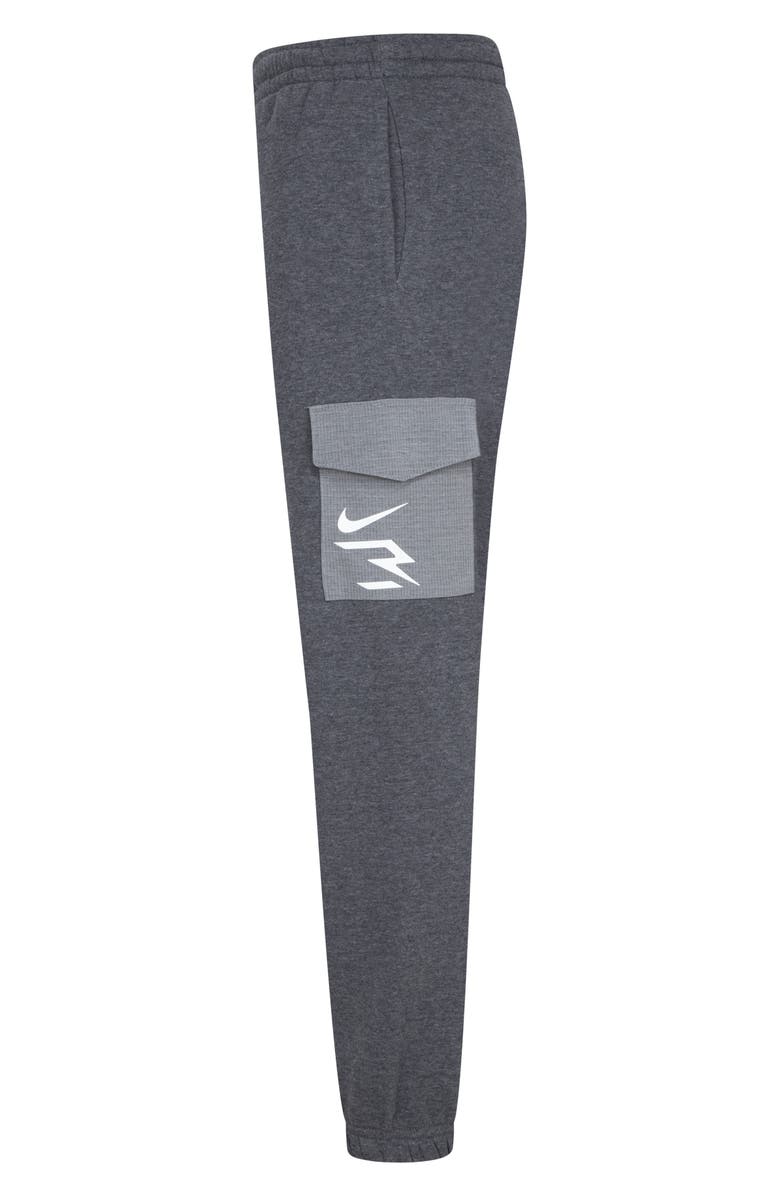 3 Brand Kids' Cargo Sweatpants, Alternate, color, Charcoal Heather