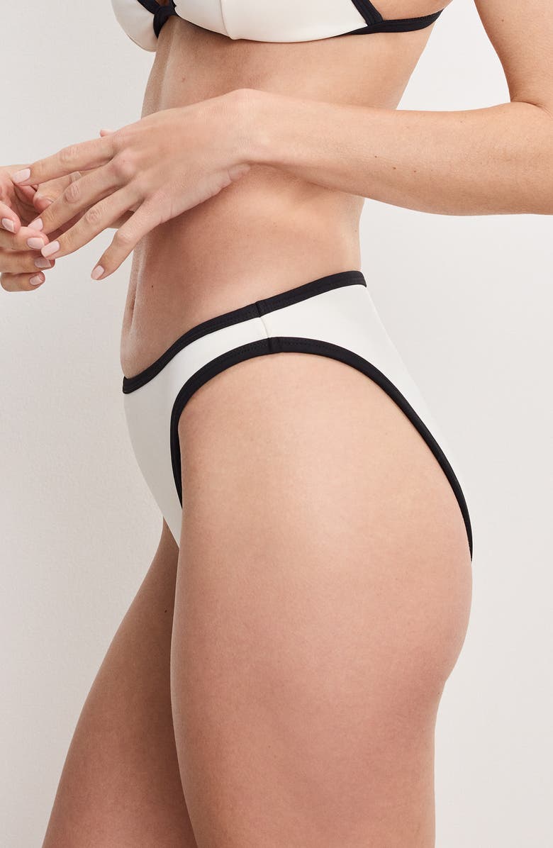 Good American Compression Better Bikini Bottoms, Alternate, color, Cloud White001