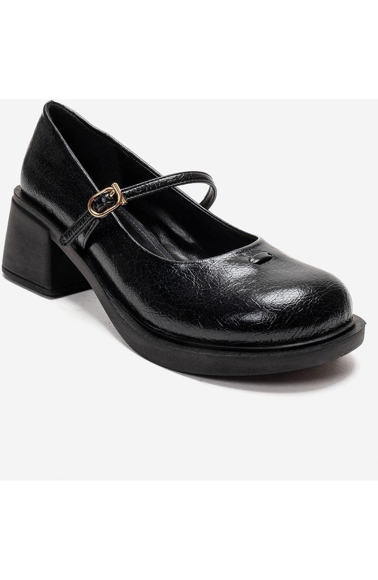 Prologue Shoes Luanda Block Heel Mary Jane Shoes, Alternate, color, Black