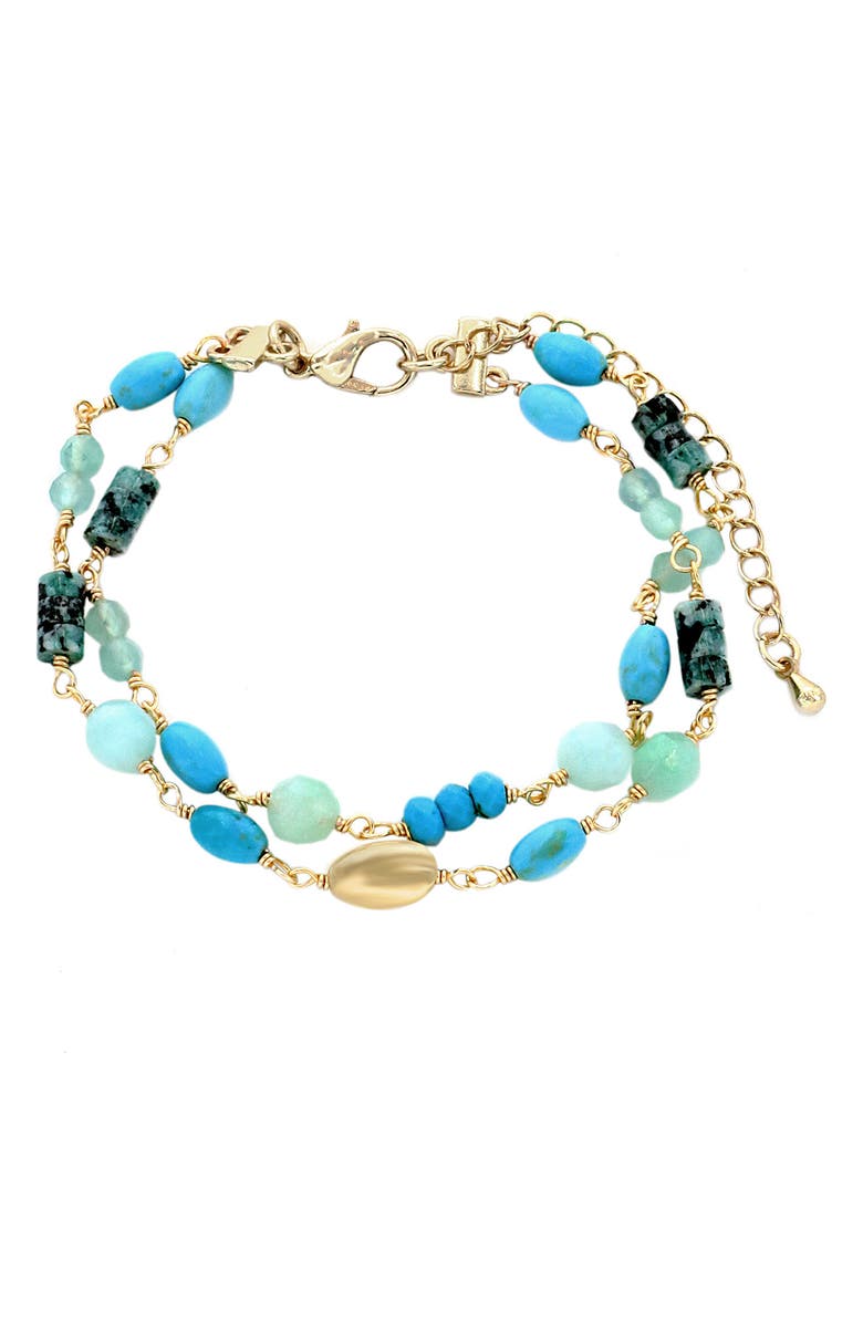 Panacea Semiprecious Stone Bead Bracelet, Main, color, 