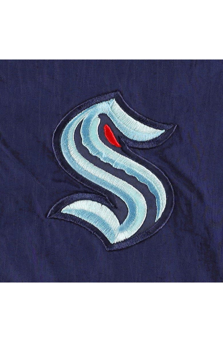 Tommy Hilfiger Men's Tommy Hilfiger Deep Sea Blue/White Seattle Kraken Raglan Half-Zip Jacket, Alternate, color, Blue