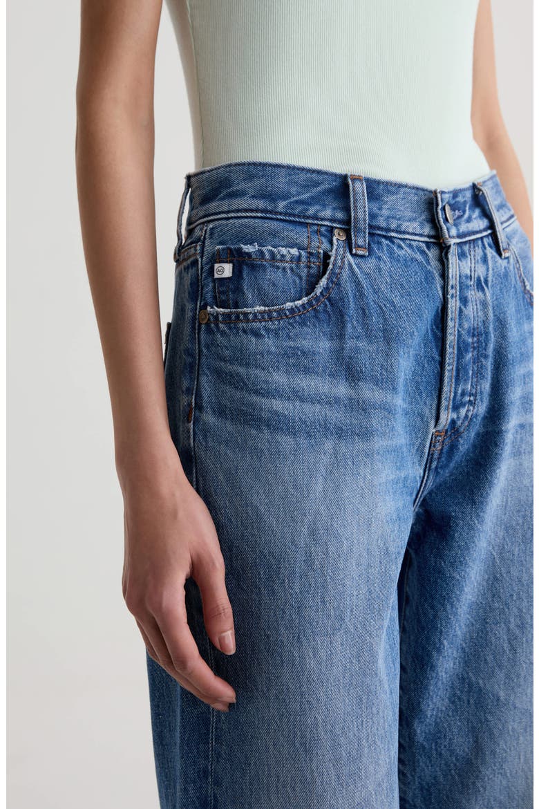 Sydney High Waist Relaxed Straight Leg Jeans, Alternate, color, CANDID