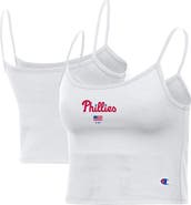 Champion Women's Champion White Philadelphia Phillies America Scoop Tank Top