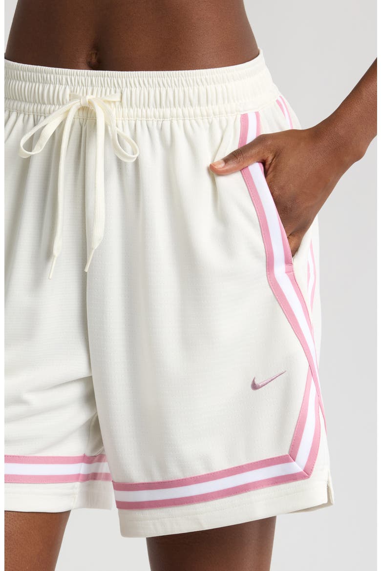 Dri-FIT Crossover Shorts, Alternate, color, SAIL/ SAIL/ ELEMENTAL PINK