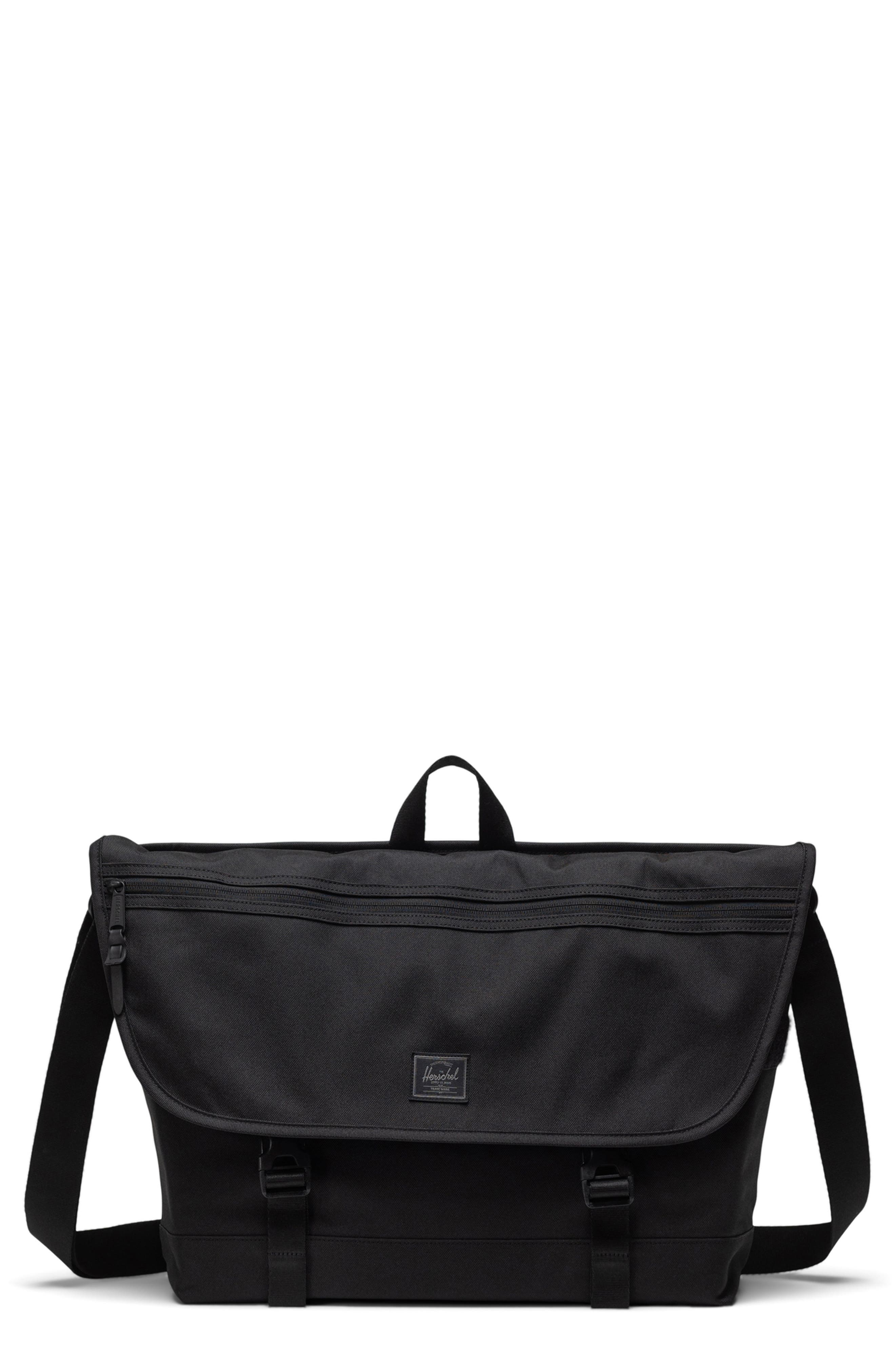 Herschel Supply Co. Cove Messenger Bag, Main, color, Black Tonal