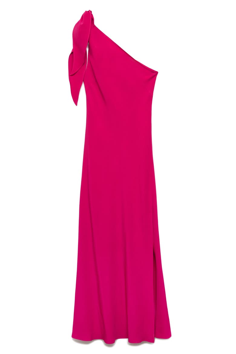 Asymmetric A-Line Dress, Alternate, color, STRAWBERRY