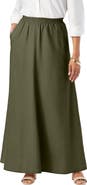 Jessica London Linen Maxi Skirt