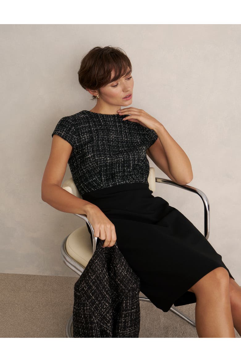 Esme Dress, Alternate, color, Black White