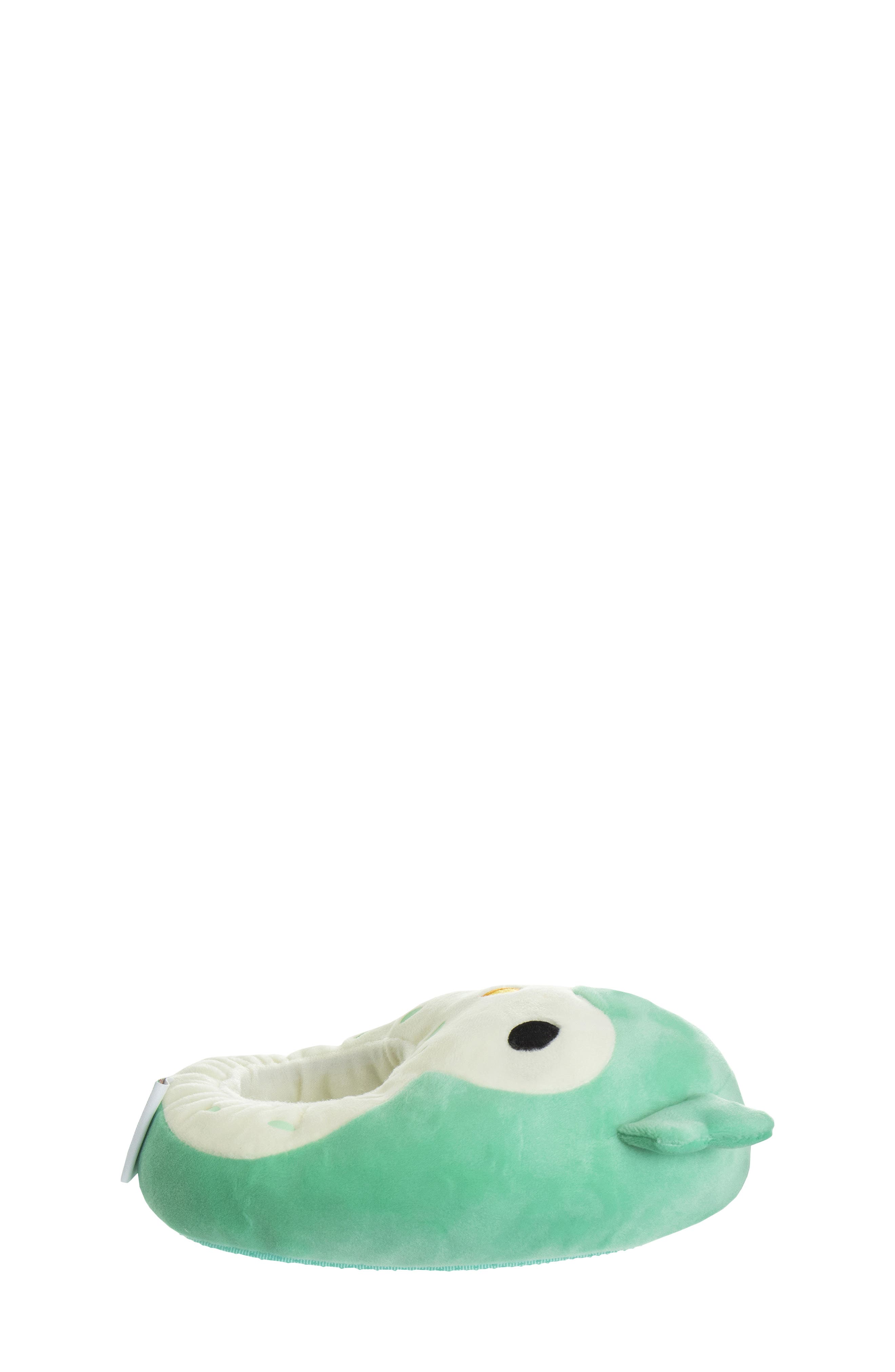 JOSMO Kids' Squishmallows Winston the Owl Plush Slipper, Alternate, color, Turquoise/ Cream
