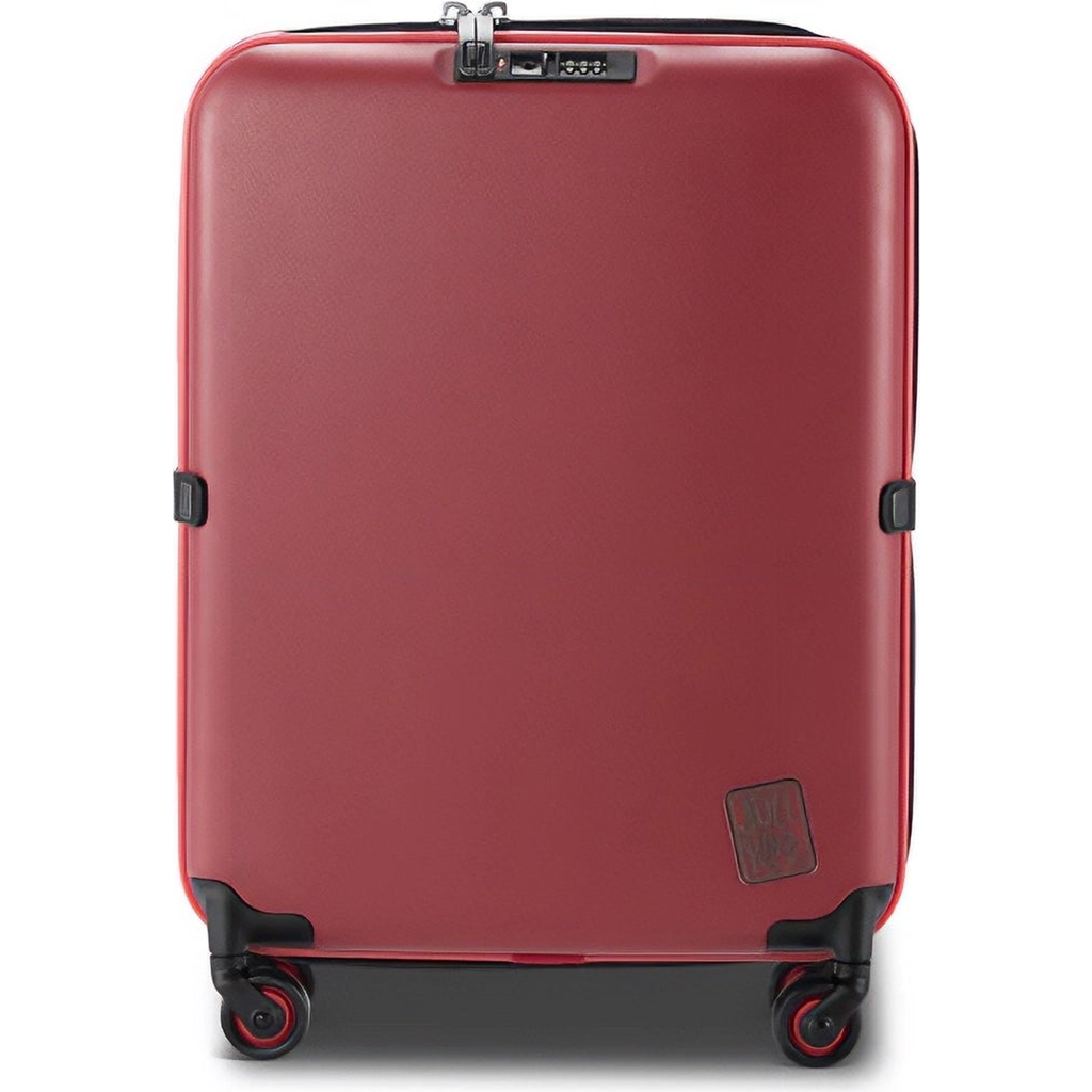 Pixie Mood Collapsible Pebble Carry-on Suitcase In Red