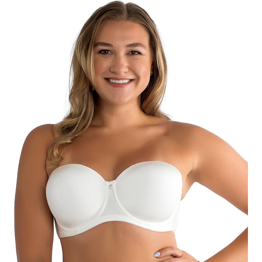 Parfait Elise Strapless Bra In Pearl White