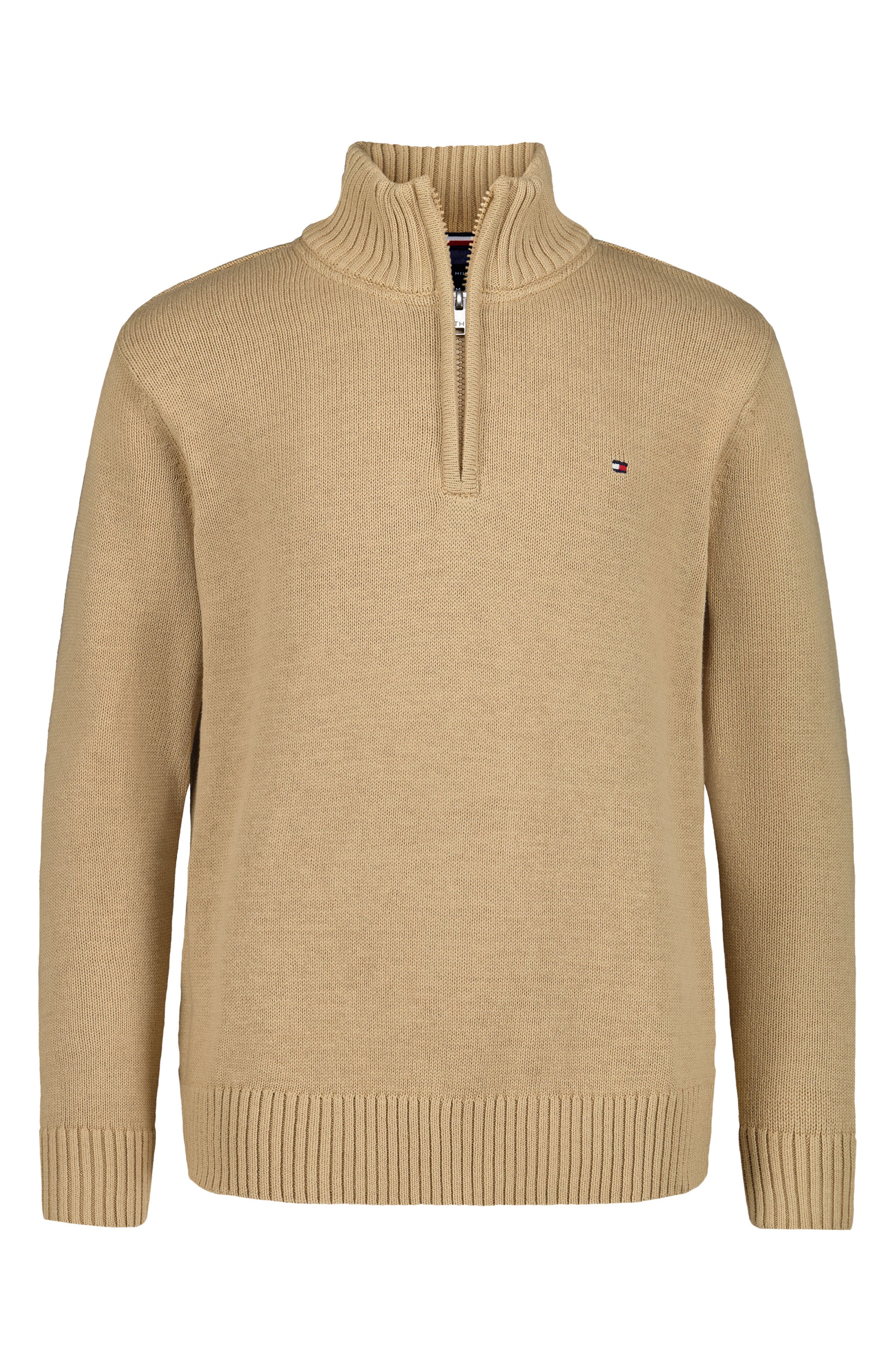 Kids' Cotton Quarter Zip Sweater