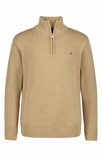 Kids' Cotton Quarter Zip Sweater