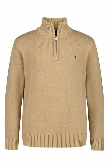 Kids' Cotton Quarter Zip Sweater