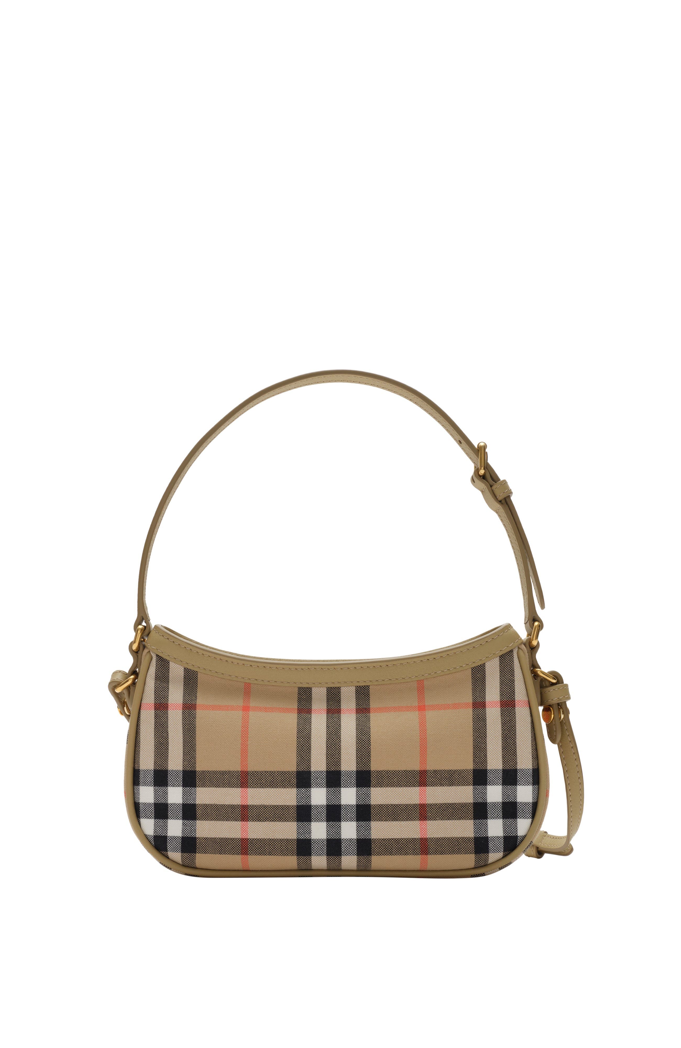 Burberry Check Shoulder Bag, Main, color, Sand Beige