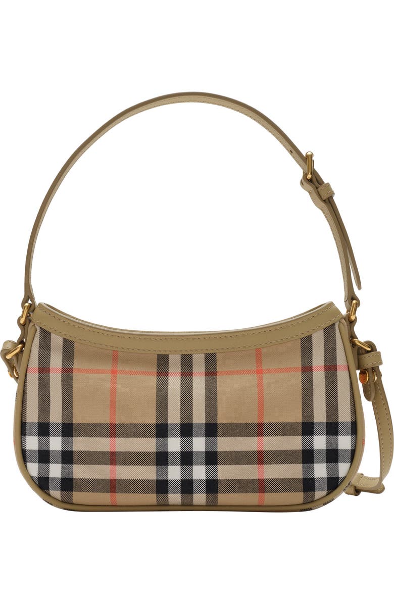 Burberry Check Shoulder Bag, Main, color, Sand Beige