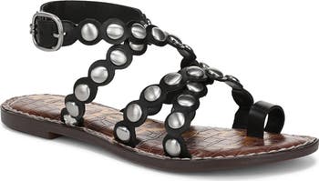 Gloria Stud Ankle Strap Sandal
