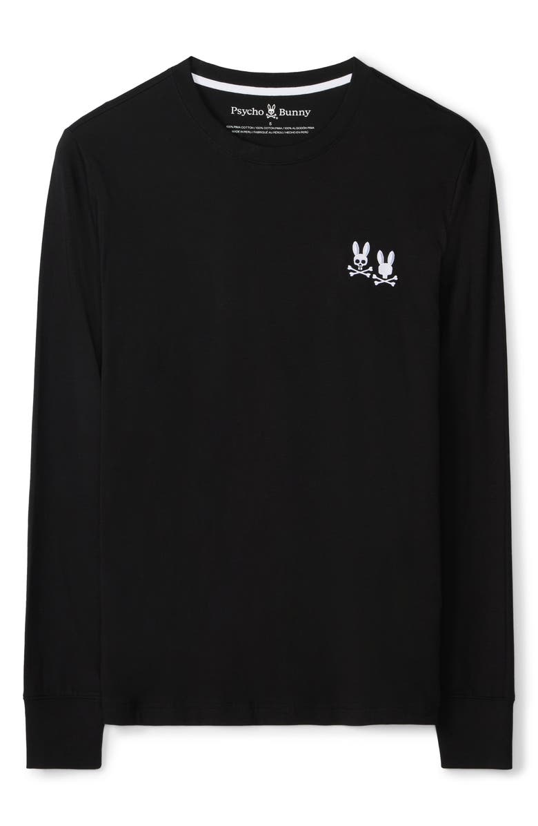 Psycho Bunny Tilden Embroidered Bunny Logo Long Sleeve T-Shirt, Alternate, color, 