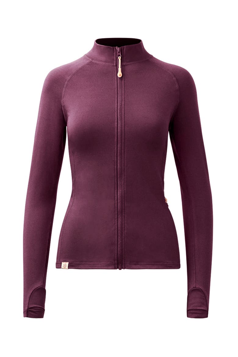 Long Sleeve Full Zip Active Fleece, Main, color, Wine