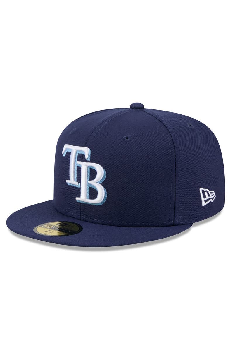 New Era Men's New Era  Navy Tampa Bay Rays 2025 Jackie Robinson Day 59FIFTY Fitted Hat, Alternate, color, 