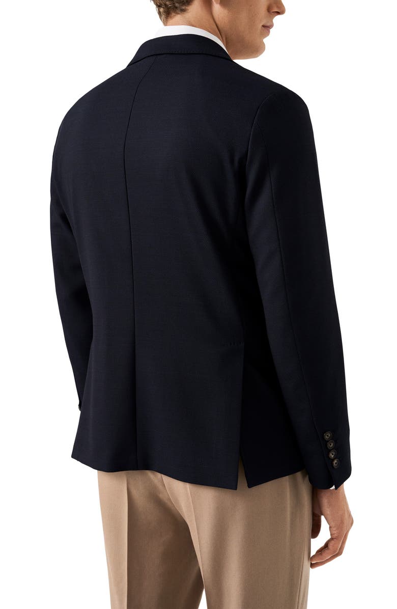 Eton Tech Stretch Wool Blend Soft Sport Coat, Alternate, color, Navy
