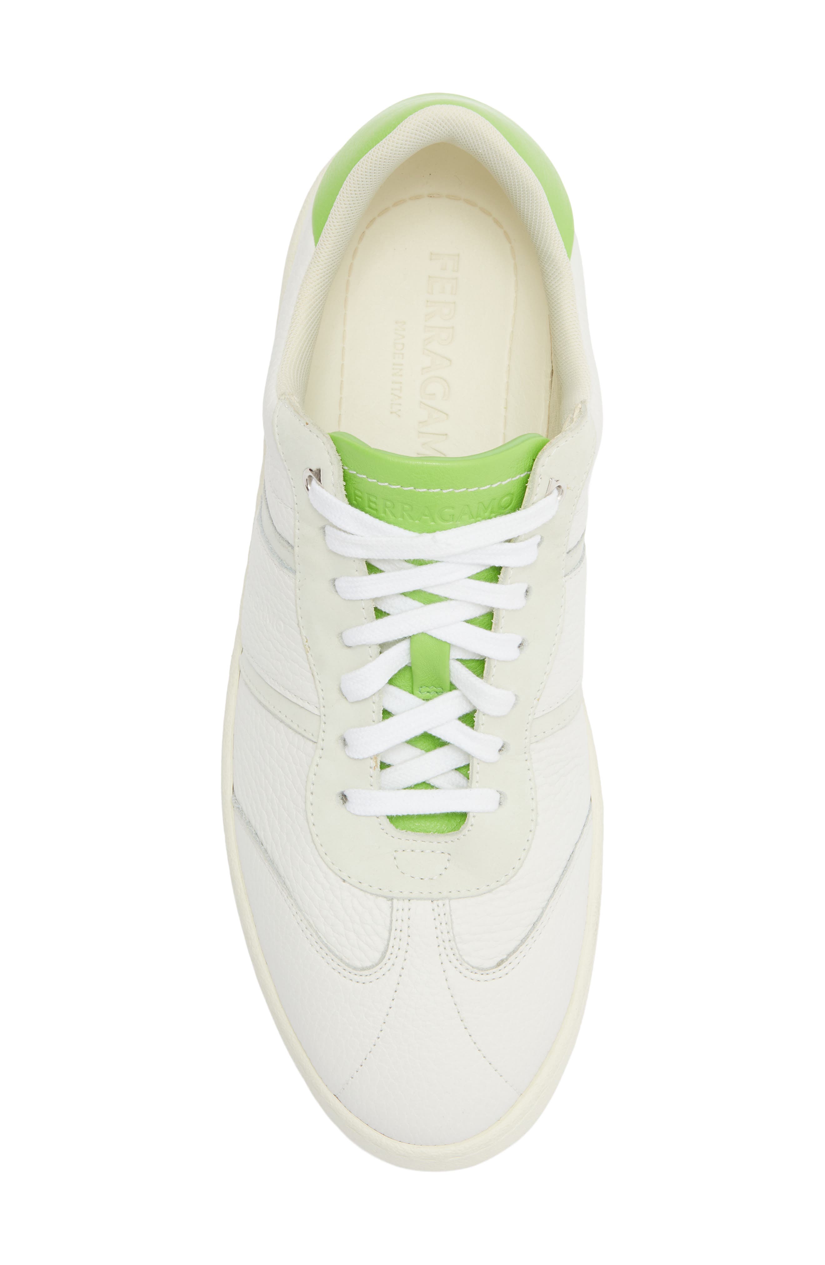 FERRAGAMO Achille 1 Low Top Sneaker, Alternate, color, Green