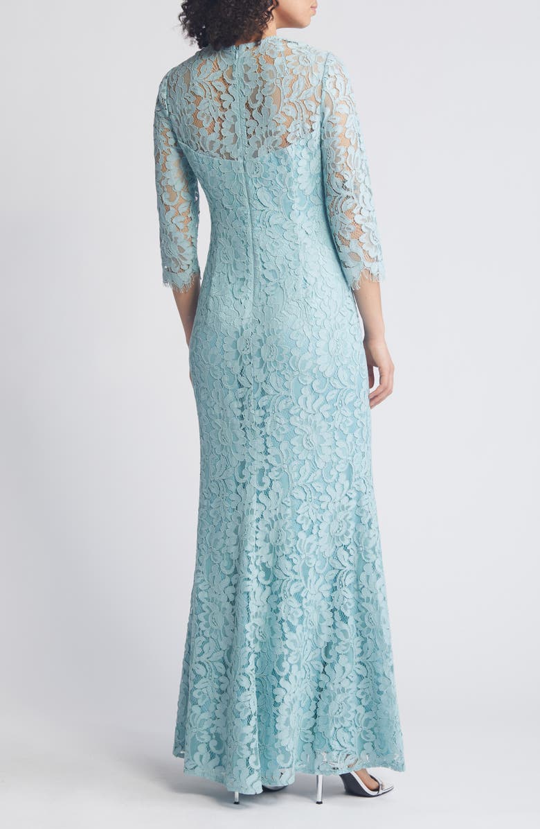 Eliza J Floral Lace Trumpet Gown, Alternate, color, 