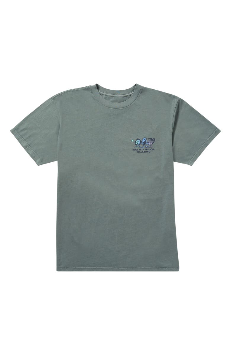 Billabong Roll Premium Wave Cotton Graphic T-Shirt, Alternate, color,