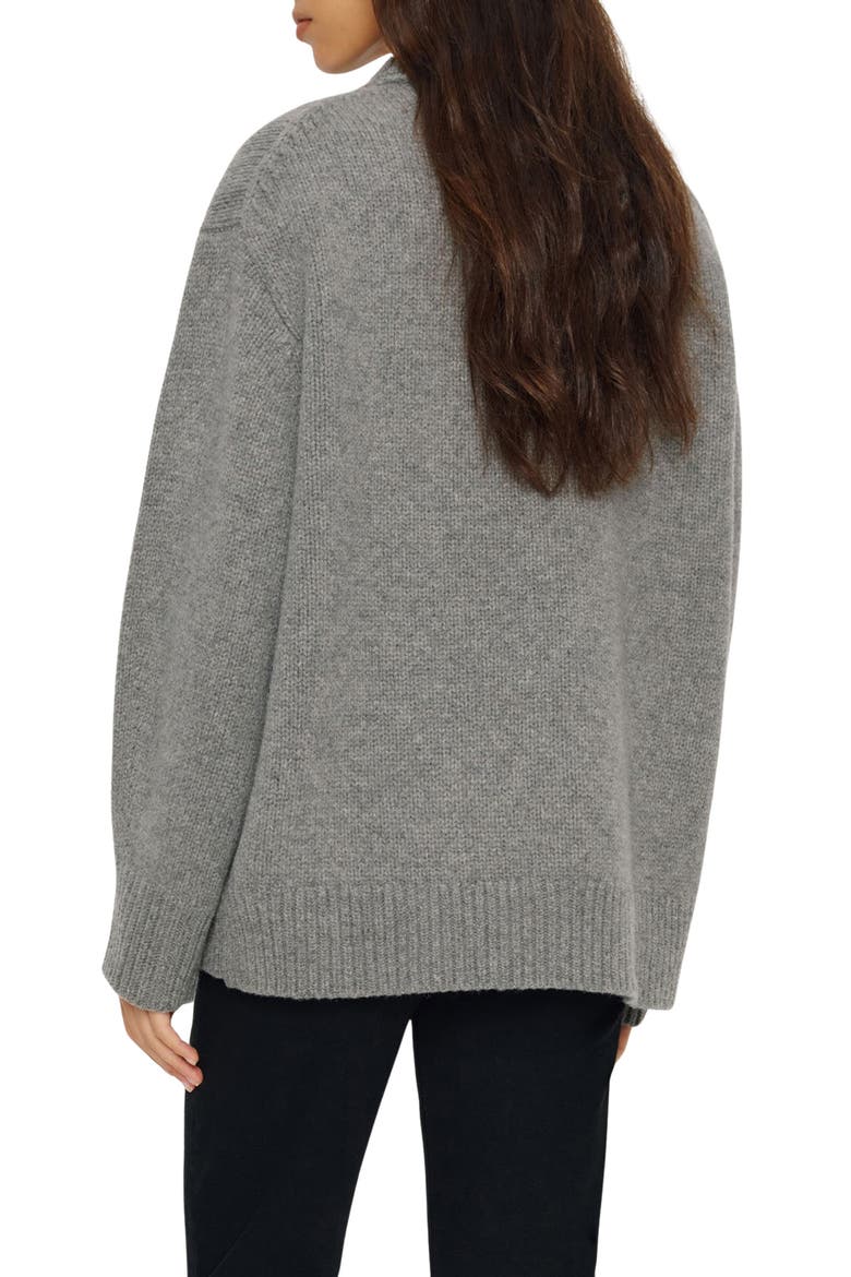 Jo Oversized Wool Sweater, Alternate, color, MID GREY