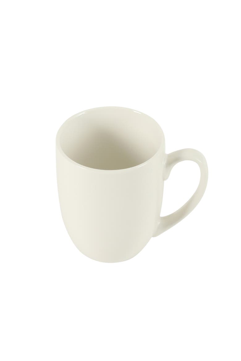Great Essentials 16-Ounce Porcelain Coffee Mugs, Alternate, color, White