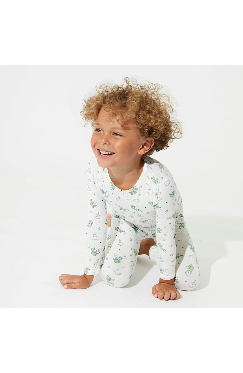 Bellabu Bear Kids' Dragon Set of 2 Piece Pajamas, Alternate, color, Dragon