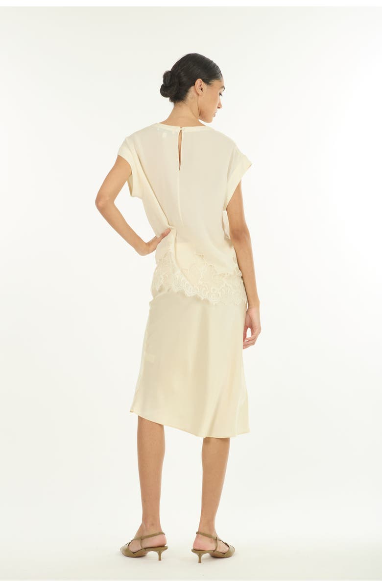 SECRET MISSION Lainey Midi Skirt, Alternate, color, Vintage Crème