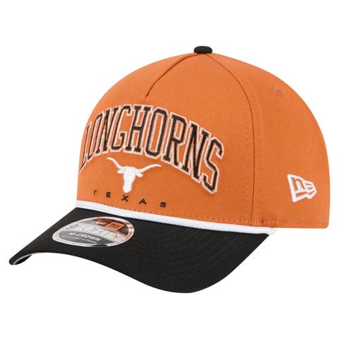Men
s New Era Texas Orange/Black Texas Longhorns Arch Two-Tone Rope 9FORTY A-Frame M-Crown Adjustable Hat