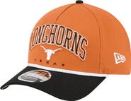 New Era Men's New Era Texas Orange/Black Texas Longhorns Arch Two-Tone Rope 9FORTY A-Frame M-Crown Adjustable Hat