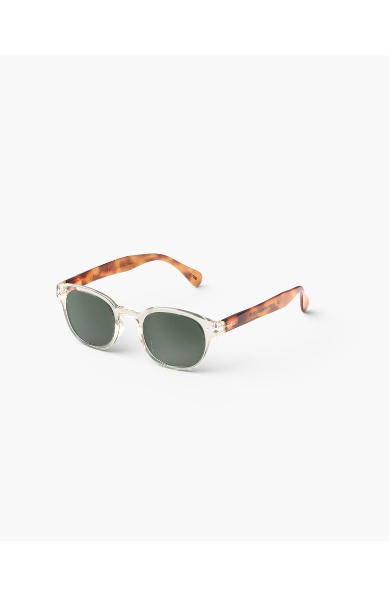 IZIPIZI #C 47mm Square Sunglasses, Alternate, color, Sandstorm Polarized