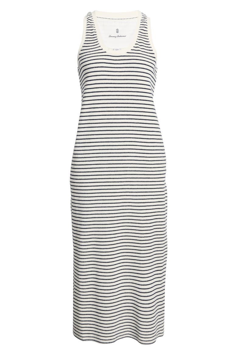 Suncoast Stripe Sleeveless Terry Midi Dress, Alternate, color, COCONUT