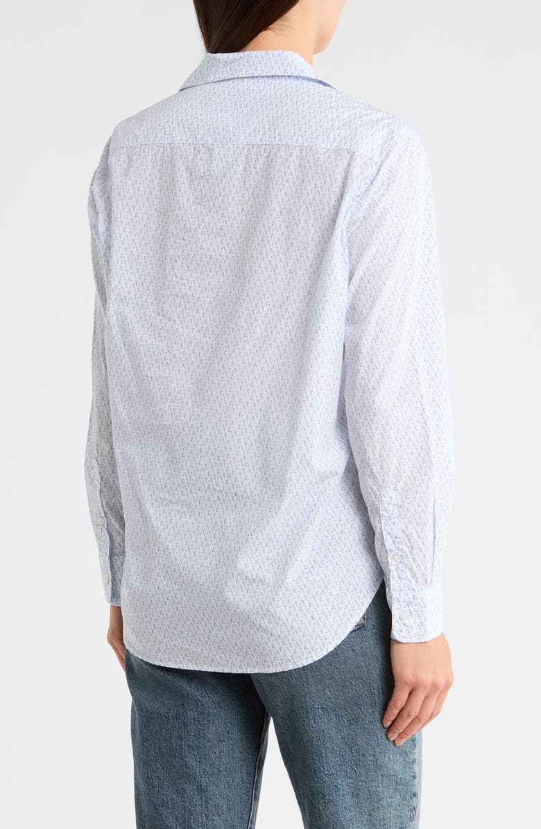 Frank & Eileen Relaxed Button-Up Shirt, Alternate, color, Blue Flamingos