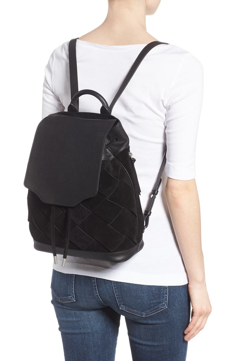 rag & bone Pilot Suede & Leather Backpack, Alternate, color,