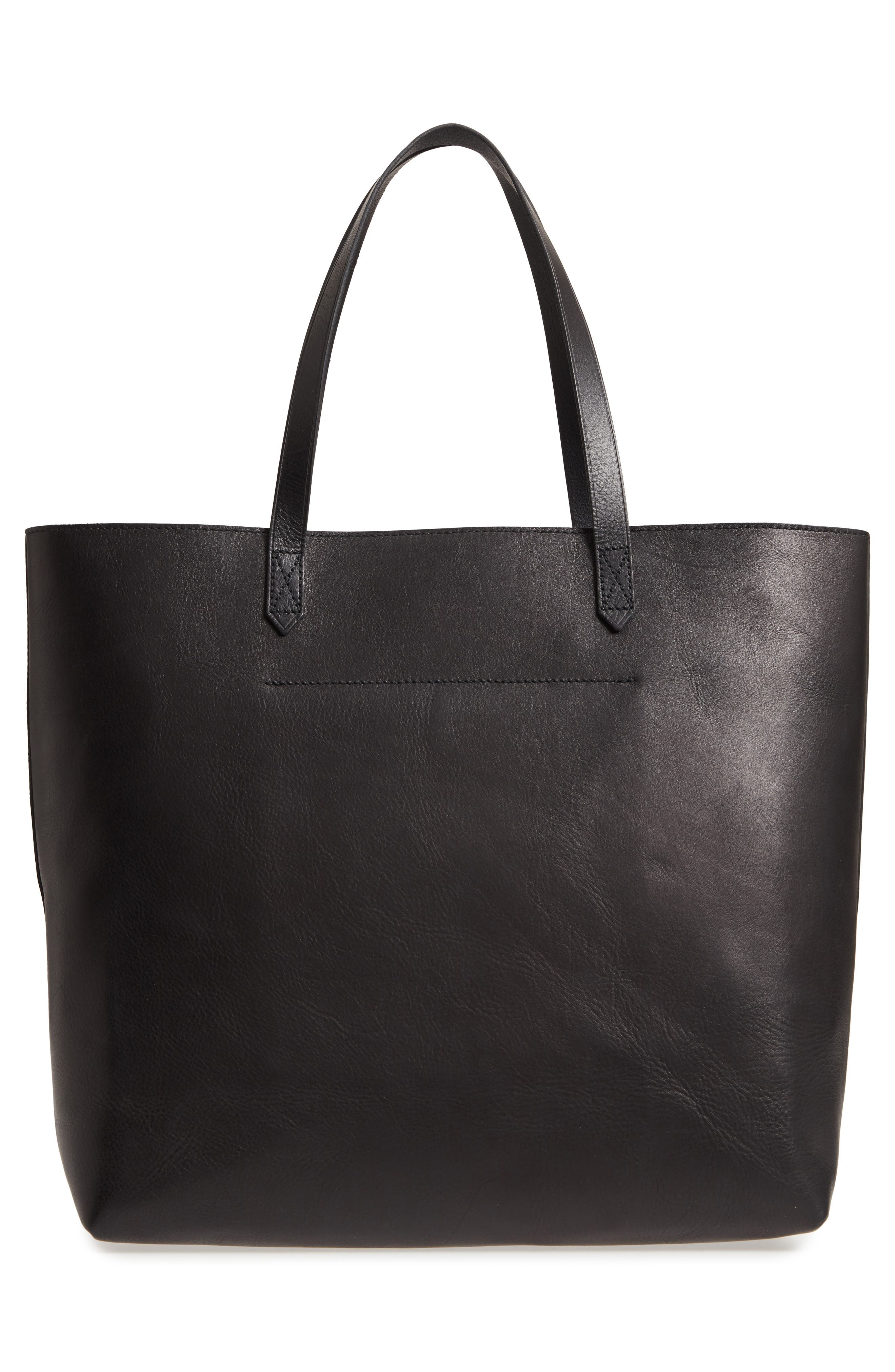 Madewell Zip Top Transport Leather Tote, Alternate, color, 