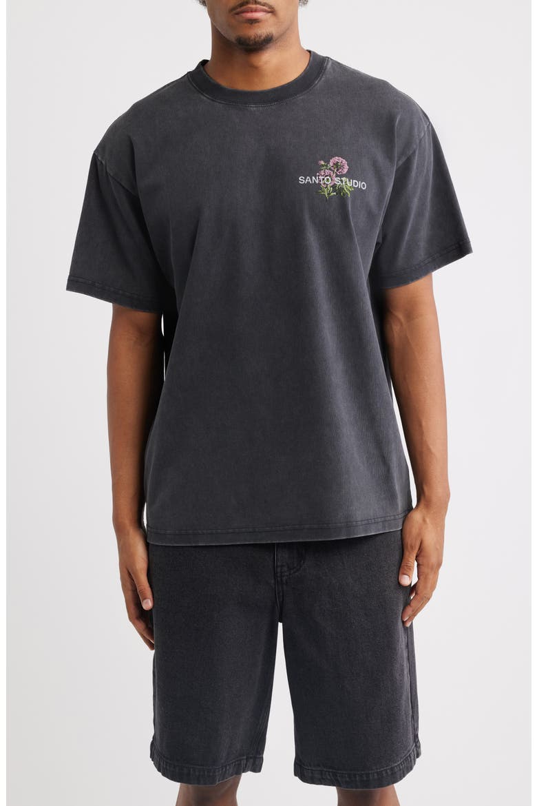 Nature Club Cotton Graphic T-Shirt, Main, color, BLACK FADE