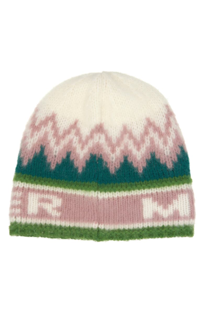 Moncler DNA Fair Isle Wool Beanie, Alternate, color, 