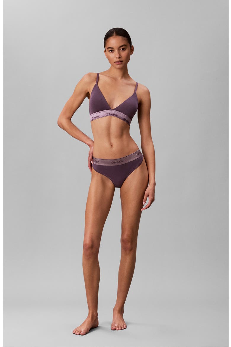Icon Bralette, Alternate, color, VINTAGE VIOLET