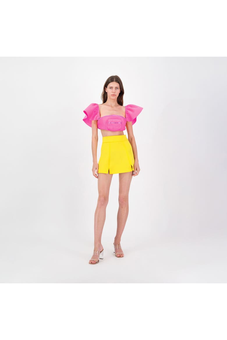 Bumbag Bra Top, Alternate, color, Fuchsia Pink