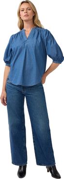 Ingrid & Isabel Relaxed Popover Chambray Maternity Shirt
