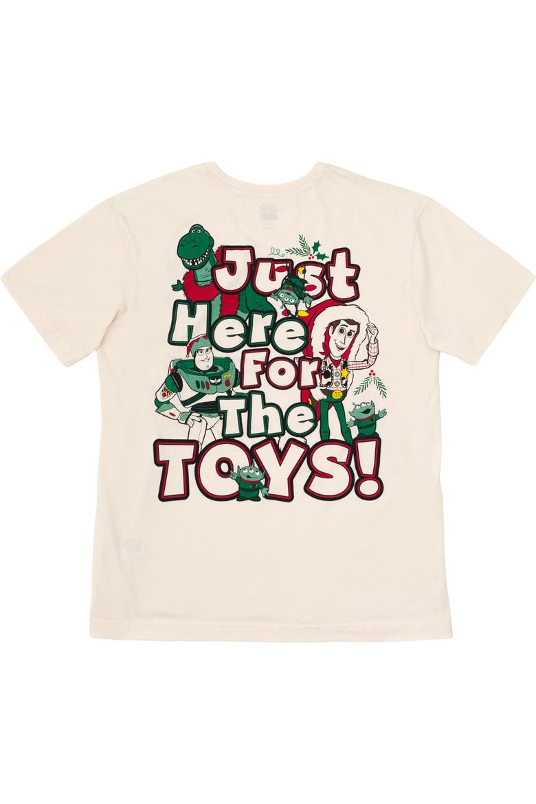 Toy Story Holiday Short Sleeve T-Shirt, Alternate, color, Oatmeal Toy Story