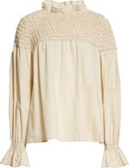 Merlette Majorelle Smocked Blouse