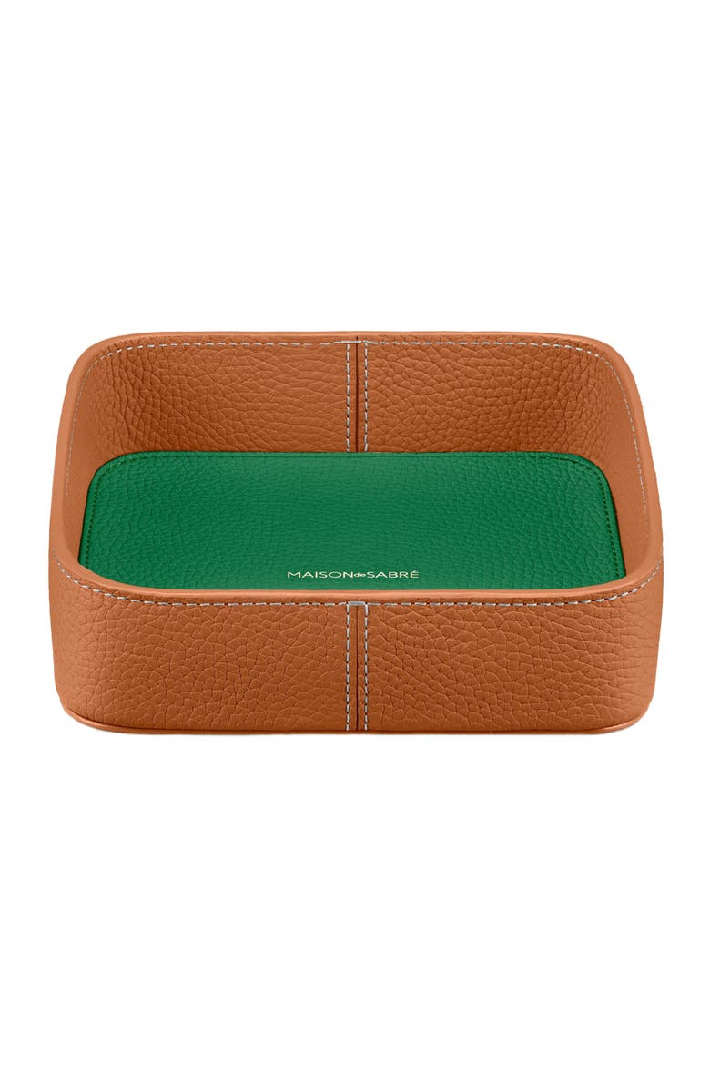 The Catchall Tray, Main, color, Pecan Emerald
