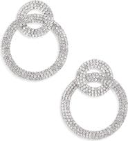 Tasha Crystal Frontal Hoop Earrings