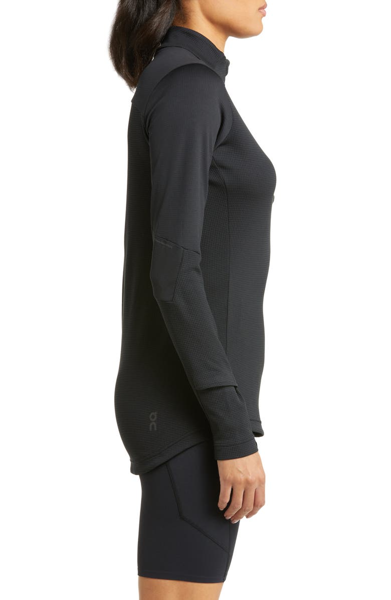 On Climate Knit Quarter-Zip Running Top, Alternate, color,