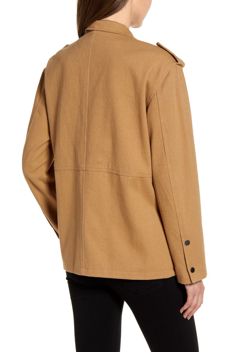 Cotton Twill Cargo Jacket, Alternate, color, TAN